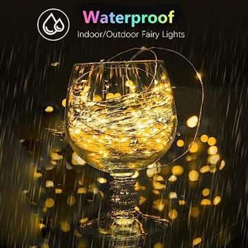 4 Pack 20FT 60 LED Fairy Lights Battery Operated with Timer, Waterproof Twinkle Lights Indoor Outdoor, Cuttable String Lights for Bedroom, Wedding, DIY, Centerpiece, Christmas Decoration (Warm White)