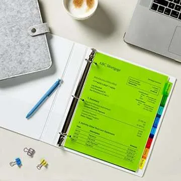 Avery 8-Tab Multicolor Binder Dividers for Organization