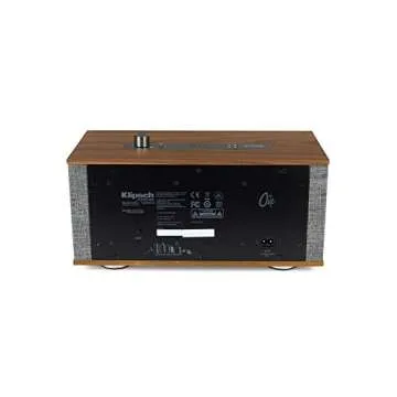 Klipsch The One with Google Voice Assistant Tabletop Wireless Stereo in Walnut | Bluetooth-Enabled, Multi-Room Ready, and fits Almost Anywhere