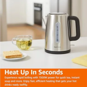 Amazon Basics Glass Carafe Electric Hot Water Kettle