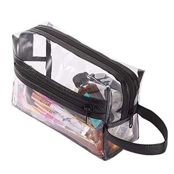 Clear Travel Toiletry Bag - Lightweight and Durable Organizer