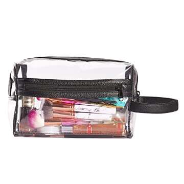 Clear Travel Toiletry Bag - Lightweight and Durable Organizer