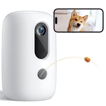 faroro 2K Pet Camera with Treat Dispenser - Stay Connected with Your Pets!
