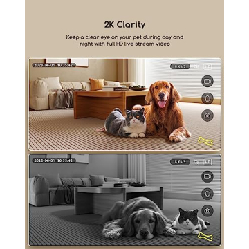 faroro 2K Pet Camera with Treat Dispenser for Loving Pets  