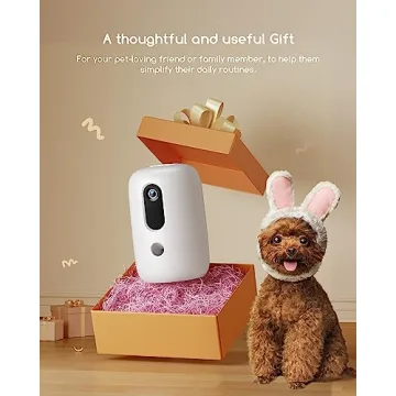 faroro 2K Pet Camera with Treat Dispenser for Loving Pets  