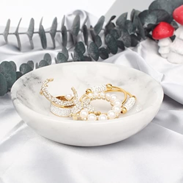 Elegant Marble Jewelry Tray for Stylish Home Organization
