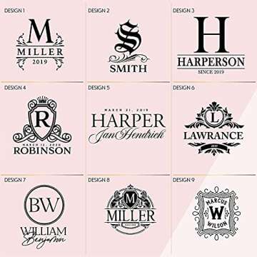 Amazing Items Personalized 5 pc Whiskey Decanter Set - 9 Design Options - Limited Edition, Custom Li...