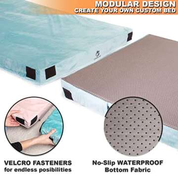 Memory Foam Camping Mattress CertiPUR-US Certified Most Comfortable Camping Pad with Carry Bag Trave...