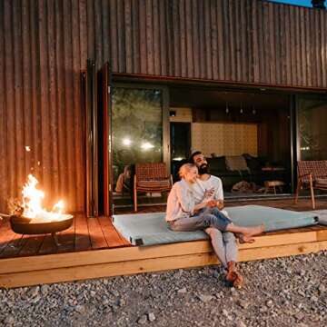 Memory Foam Camping Mattress CertiPUR-US Certified Most Comfortable Camping Pad with Carry Bag Travel Roll Up Mat Removable Water Resistant Cover Roll Out Sleeping Pad Floor Bed