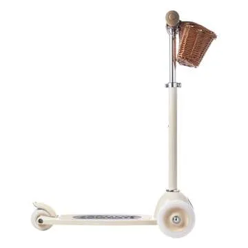 BANWOOD Scooter (Cream) - Safe, Stylish, and Fun for Kids 3+
