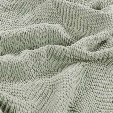 Cozy Home Soft Things Silver Throw Blanket - Knitted Tweed 50x60