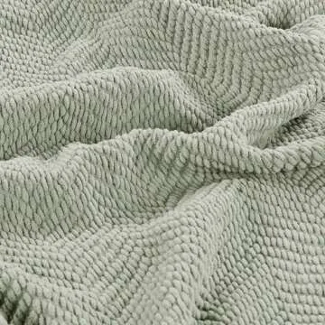 Cozy Home Soft Things Silver Throw Blanket - Knitted Tweed 50x60