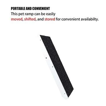 MEWANG 19" Adjustable Pet Ramp for Small Dogs & Cats