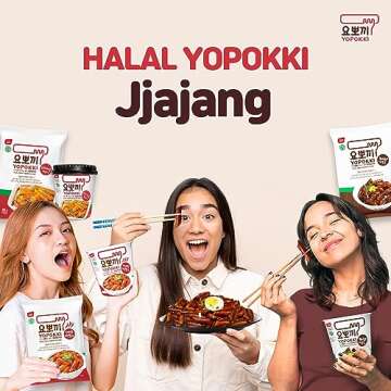 Yopokki Instant Halal Tteokbokki Cups (Jjajang) - 2 Cups