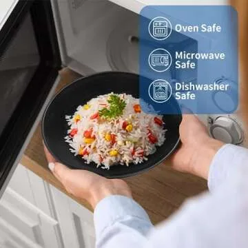 Mfacoy Unbreakable Cereal Bowls Set of 6, 28 OZ Premium Wheat Straw Bowls, Lightweight Dessert Bowls, Reusable Soup Bowls, Microwave Safe Bowls for Camping, RV, Dorm, Soup, Oatmeal, Ramen, BPA-Free