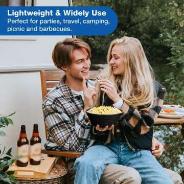 Mfacoy Unbreakable Cereal Bowls Set of 6, 28 OZ Premium Wheat Straw Bowls, Lightweight Dessert Bowls, Reusable Soup Bowls, Microwave Safe Bowls for Camping, RV, Dorm, Soup, Oatmeal, Ramen, BPA-Free