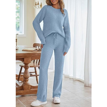 Comfortable MEROKEETY Women's Fuzzy Fleece Loungewear Set