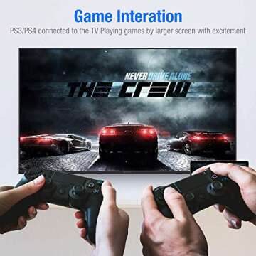 Highwings 30FT HDMI Cable 18Gbps Durable Connection