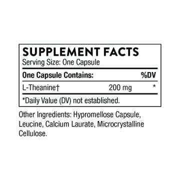 THORNE Theanine - 200mg of L-Theanine - Support a Healthy Stress Response, Relaxation, and Focus - I...
