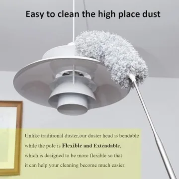 DELUX Microfiber Extendable Duster for High Ceilings and Fans