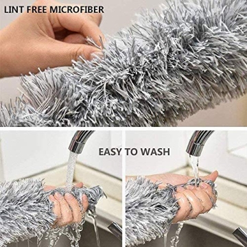 DELUX Microfiber Extendable Duster for High Ceilings and Fans