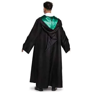 Disguise Unisex Adult Slytherin Costume Outerwear, Black & Green, Medium 38-40 US