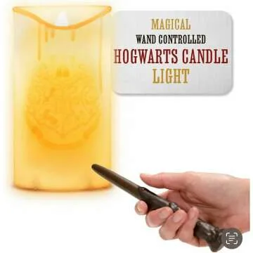 Hogwarts Crest Candle Light with Wand Remote Controller