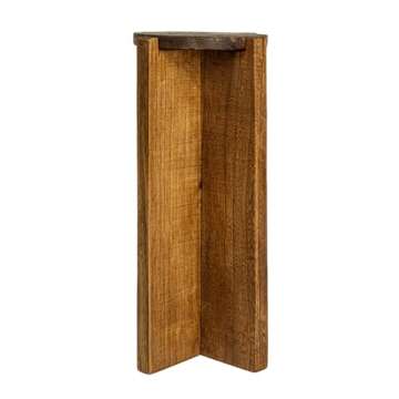 Creative Co-Op Wood Round Accent Table - Rustic Charm