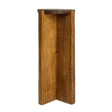 Creative Co-Op Wood Round Accent Table - Rustic Charm