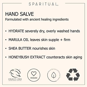 SpaRitual Hand Salve Citrus Cardamom | 1.5 Fl Oz Vegan Moisturizer