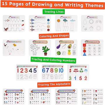 HAN-MM Busy Book for Kids, Montessori Preschool Learning Activities, 30 Themes with 8 Marker, Workbook Activity Binder for Toddlers 1-3, Autism Learning Materials and Tracing Coloring Book, BusyTots