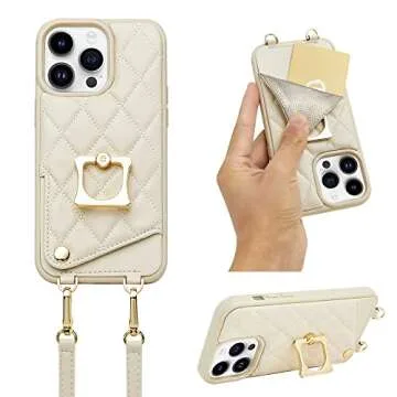 Stylish ROMIELA iPhone 14 Pro Max Case with RFID Protection