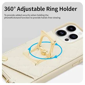 Stylish ROMIELA iPhone 14 Pro Max Case with RFID Protection