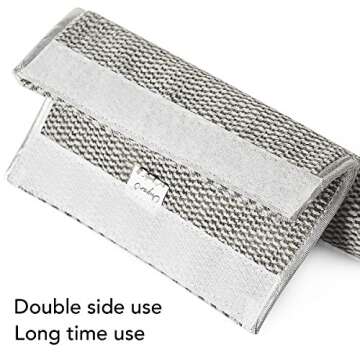 OUGAR8 Refrigerator Door Handle Covers in Plush Gray