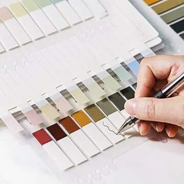 Miayon 2400 Pieces Page Markers Sticky Index Tabs Colored Page Tabs Writable Labels Repositionable Page Flags for Books, Paper, Notes, Classify File