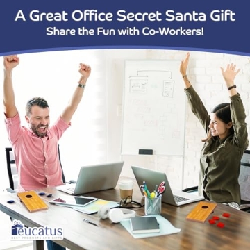 Super Fun, Portable Mini Desktop Cornhole Set of 2. Coated Wood Boards with 4 Red 4 Blue Bags. Gift for Students, Office Employees or Work from Home. Simple Easy Tabletop Game for Groups or Solo!