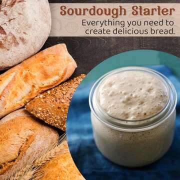 Living Dough - 233 Year Old San Francisco Sourdough Starter Culture - Active & Live Organic Sourdoug...