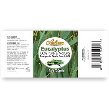 Artizen 30ml Eucalyptus Essential Oil (100% Pure & Natural - Undiluted) - 1 Fluid Ounce - Therapeutic Grade Eucalyptus Essential Oils - Essential Eucalyptus Oil for Sauna, Aromatherapy & More