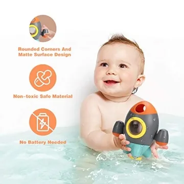 Elovien Baby Bath Toy Rocket Fountain for Toddlers
