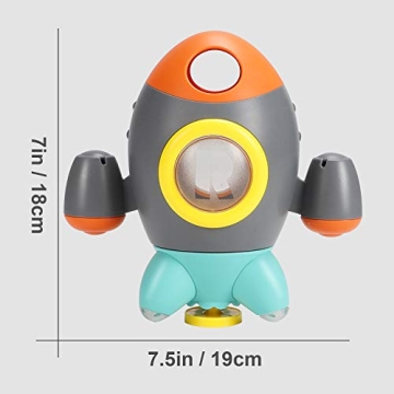 Elovien Baby Bath Toy Rocket Fountain for Toddlers