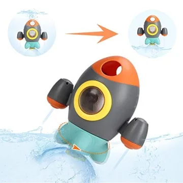 Elovien Baby Bath Toy Rocket Fountain for Toddlers