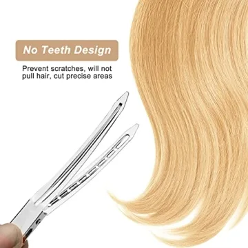 Korintin 24 Pack Silver Duck Bill Alligator Hair Clips