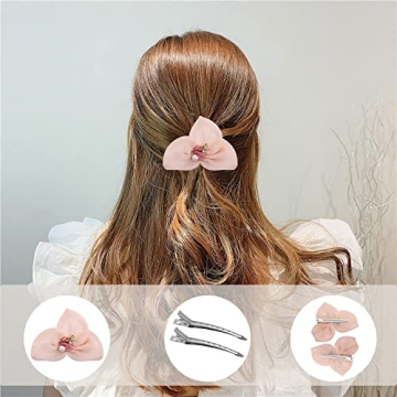 Korintin 24 Pack Silver Duck Bill Alligator Hair Clips