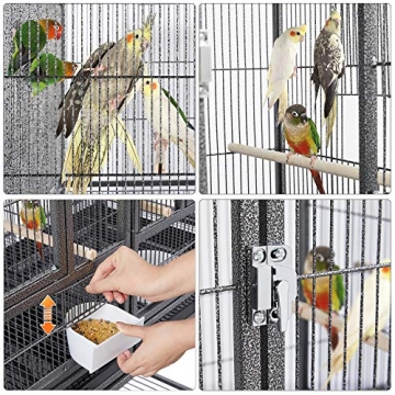 Yaheetech Divided Bird Cage with Rolling Stand for Small Birds