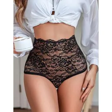 Avidlove Sexy High Waist Bra and Panty Lingerie Set