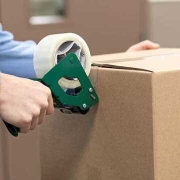 Duck Brand Standard Packaging Tape Refills - 4 Extra Long Rolls of Clear Packing Tape - Shipping, Ma...