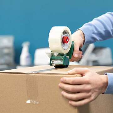 Duck Brand Standard Packaging Tape Refills - 4 Extra Long Rolls of Clear Packing Tape - Shipping, Mailing and Moving Supplies - 3" Core - 1.88 Inch x 100 Yards, Clear (240593)