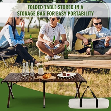COSTWAY Portable Picnic Table, Perfect for 4-6 People