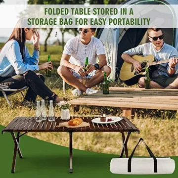 COSTWAY Portable Picnic Table, Perfect for 4-6 People