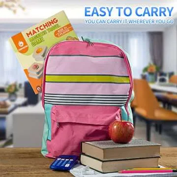 Travofun Magnetic Matching Memory Game for Kids 3-8 - Perfect Travel Toy for Toddlers - Fun Road Trip & Airplane Activity - Camping Game Essentials.